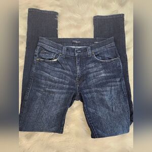 Fidelity men's Torino Dk blue‎ straight leg jeans (missing button)